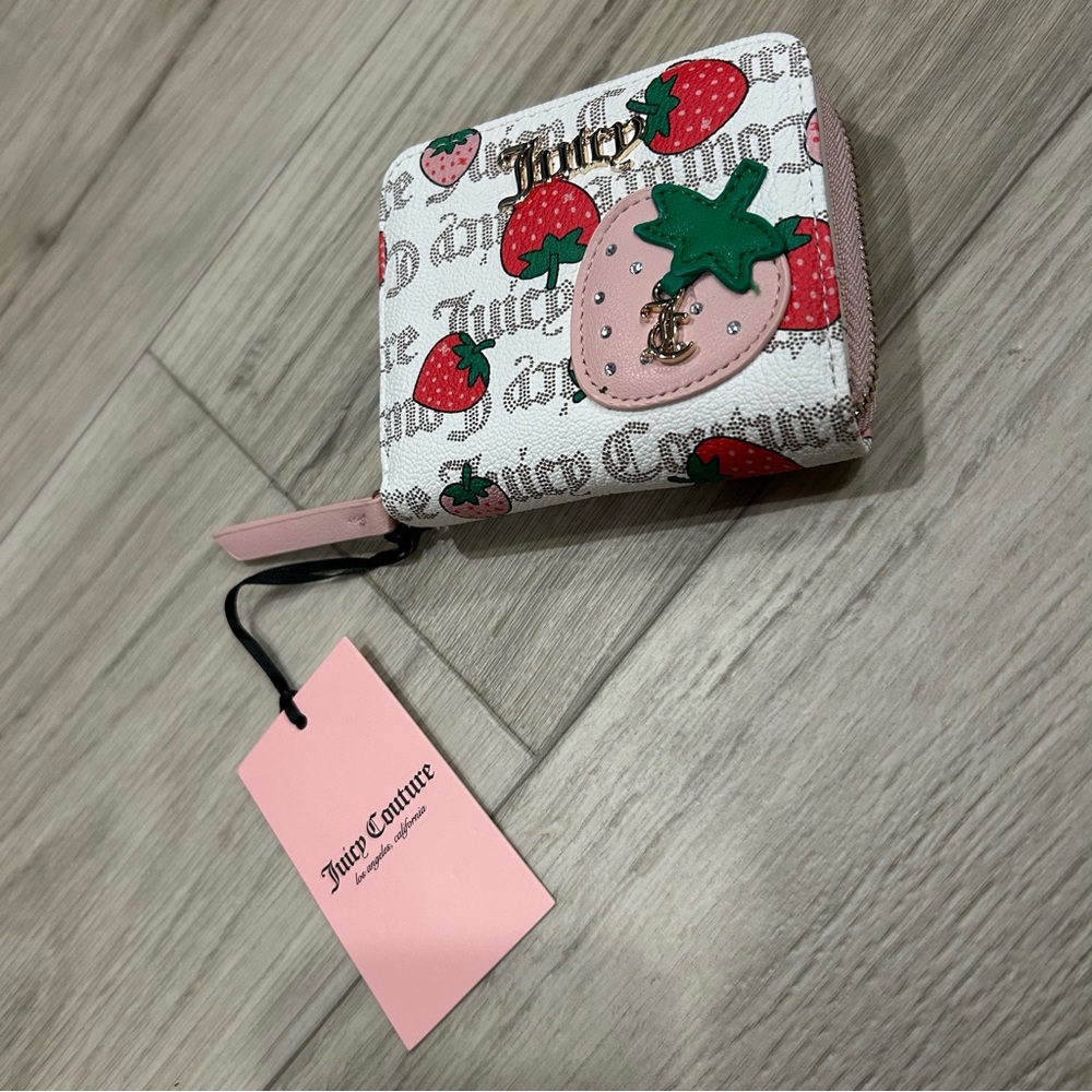 NWT Juicy Couture Strawberry Print Wallet